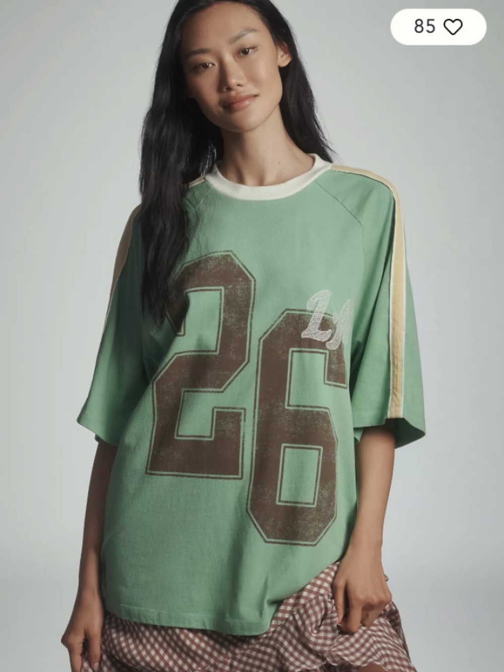By Anthropologie Oversized Sporty Tee